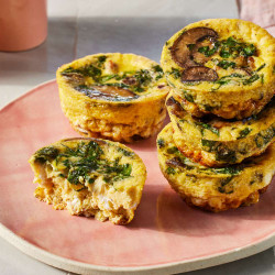 Sausage, Spinach &amp; Mushroom Egg Bites