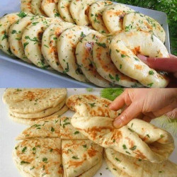 Vegan Garlic Flatbreads