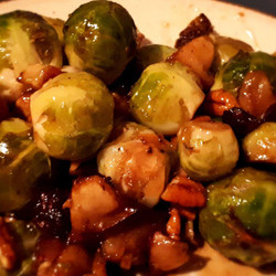 Maple-roasted Brussels Sprouts With Apples And Cranberries