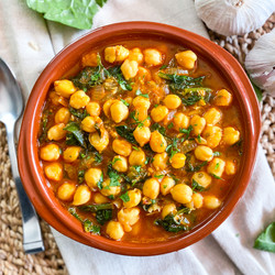 Spanish Chickpea &amp; Spinach Stew