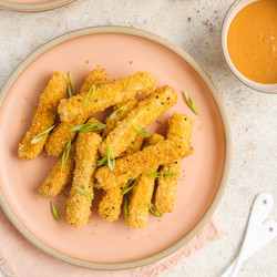 Crunchy Tofu Fingers With Creamy Gochujang Sauce (vegan, Gluten Free)