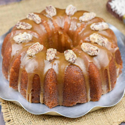 Salted Caramel Kentucky Butter Cake With Bourbon