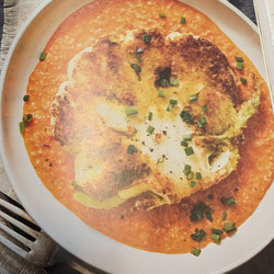 Cauliflower Cutlets with Romesco Sauce