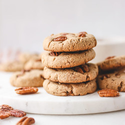 Maple Pecan &quot;shortbread&quot; Cookies [vegan, Gluten-free, Oil-free]