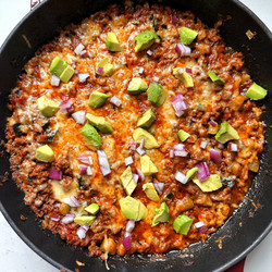 One-skillet Taco Bake (gluten-free)