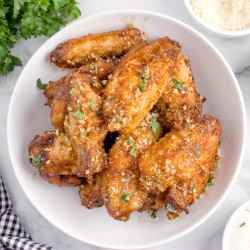 Garlic Parmesan Wings Air Fryer Recipe