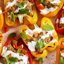 Shawarma-stuffed Peppers