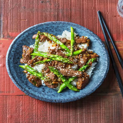 Ginger Beef Stir-fry With Snappy Asparagus