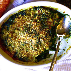 The Best Baked Spinach