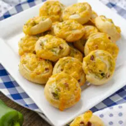 Bacon Green Chile Puffy Pinwheels