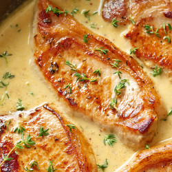 Easy Creamy Mustard Pork Chops