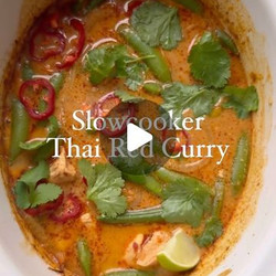 Slowcooker Thai Red Chicken Curry