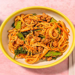 Quick And Saucy Gochujang Noodles With Ground Beef And Snow Peas