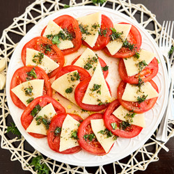 Spanish Tomato &amp; Cheese Salad