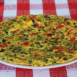 Spinach And Cherry Tomatoes Frittata