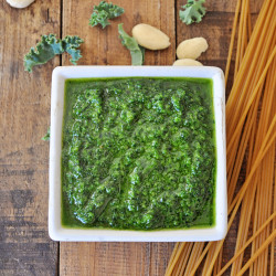 Easy Vegan Pesto Recipe With Kale &amp; Almonds