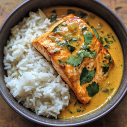 Coconut Curry Salmon with Jasmine Rice