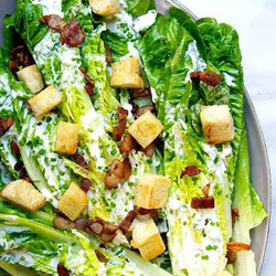 Romaine Wedge Salad With Bacon And Blue Cheese
