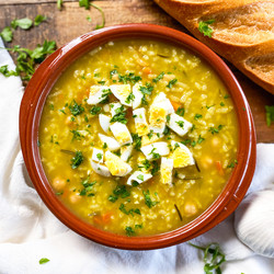 Traditional Spanish Rice Soup