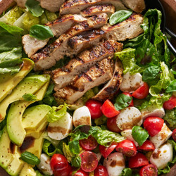 Chicken-avocado Caprese Salad