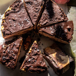 Frozen Chocolate Peanut Butter Cream Pie