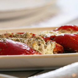 Gefüllte Paprika Mit Feta Vom Grill