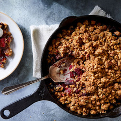 Apple-beet Crisp With Tangy Vanilla Goat Cheese