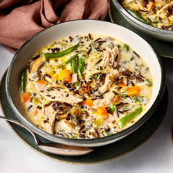 Turkey &amp; Wild Rice Soup With Vegetables