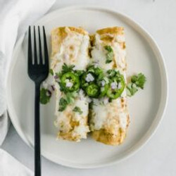 Green Chile Chicken Enchiladas