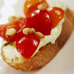 Tomato Crostini With Whipped Feta