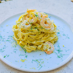 Lemon Shrimp Pasta