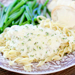 Crock Pot Garlic Parmesan Chicken (+video)