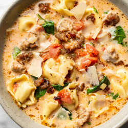 Italian Sausage Tortellini Soup