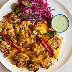 The Ottolenghi Test Kitchen’s Shawarma Cauliflower With Green Tahini