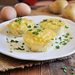 Spanish Potato Omelette Muffins - Tortilla Española Muffins