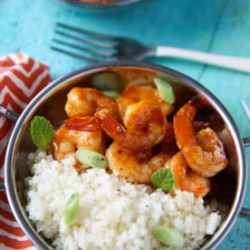 Paleomg 15 Minute Honey Sriracha Shrimp Rice Bowls