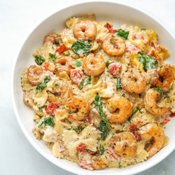 Tuscan Shrimp Pasta