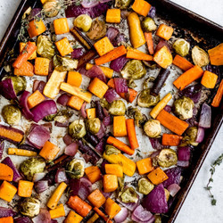 Balsamic Herb Sheet Pan Roasted Vegetables