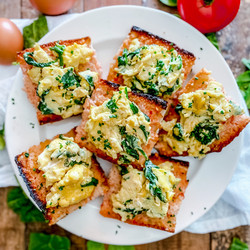 Spanish Hangover Breakfast | Catalan Tomato Bread With Scrambled Eggs