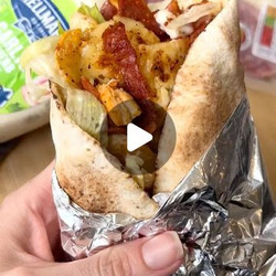 High Protein Honey Halloumi, Chicken &amp; Chorizo Wrap