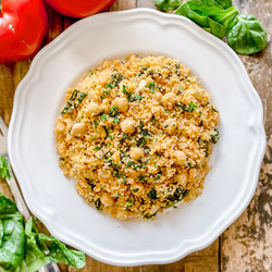 Couscous With Spanish Spinach &amp; Chickpeas