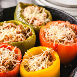 Ground Turkey Stuffed Peppers