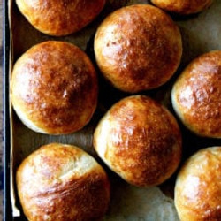 The Best, Easiest No-knead Brioche Buns