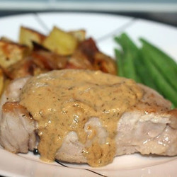 Mustard Tarragon Pork Chops