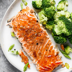 Bourbon Glazed Salmon