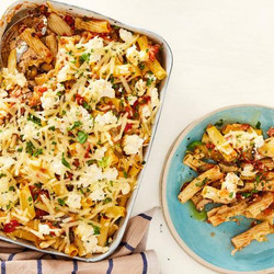 Vegan Baked Ziti With Mushrooms