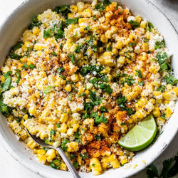 Grilled Corn Salad With Cotija