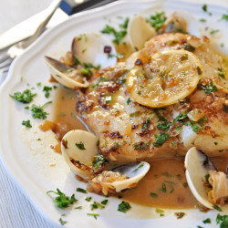 Hake With Clams And White Wine - Merluza A La Vasca