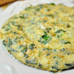 Spanish Style Spinach Omelette