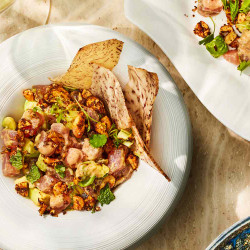 Tuna Tartare With Coconut And Jerk Peanuts